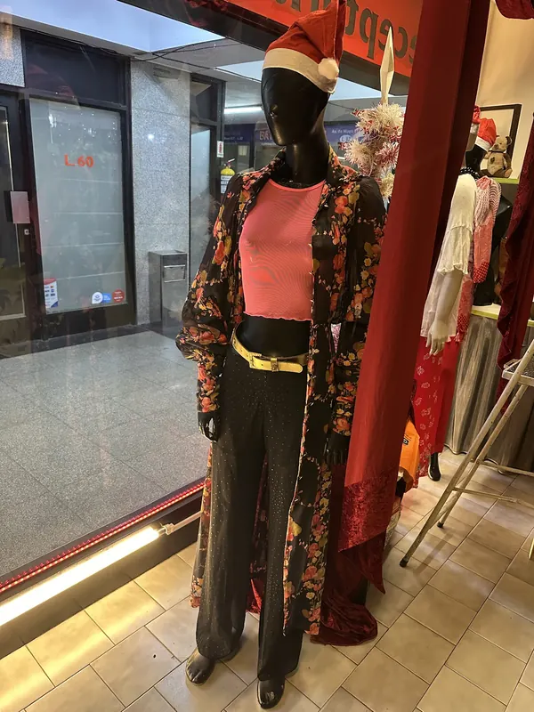 Kimono estampado, talle Único