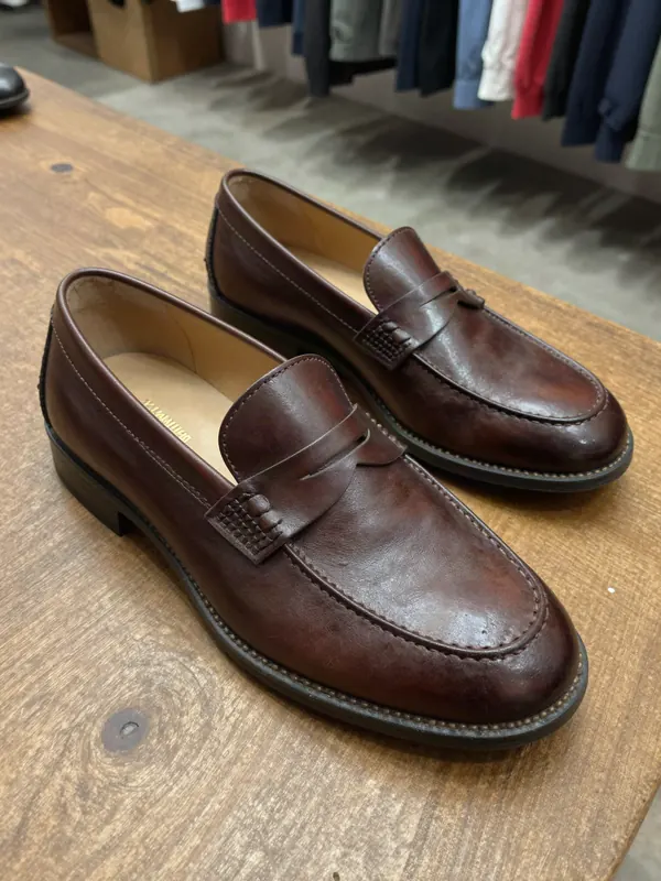 Mocasines de cuero, talle 39